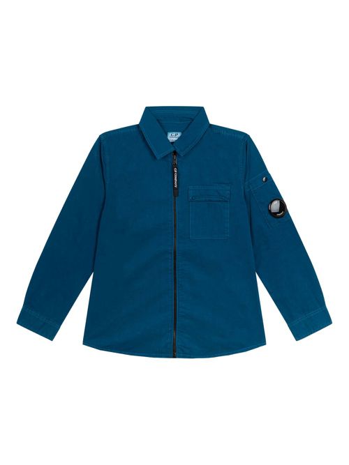 C.P. Company Kids Lens-embellished shirt - Blue