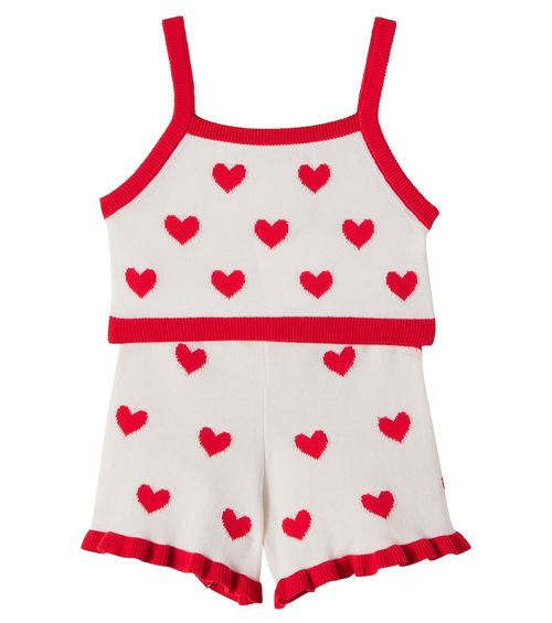 Maqui cotton crop top and shorts set