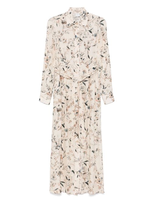Eleventy floral-print maxi dress - Neutrals