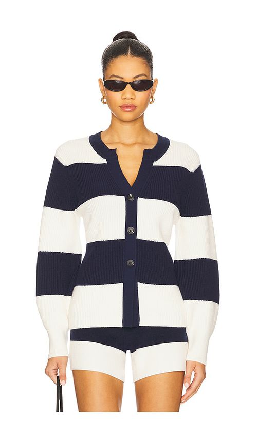 525 Lottie Rugby Cardigan in Navy. - XS also in L