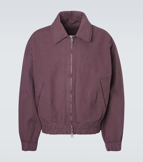 Command cotton and linen bomber jacket