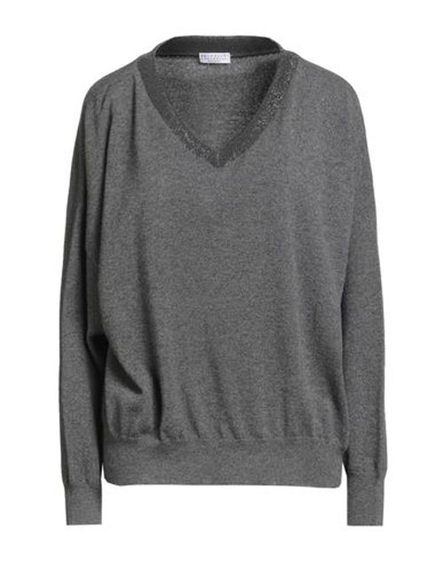 Cashmere Woman Sweater Grey Size M Cashmere, Ecobrass, Cotton, Elastane