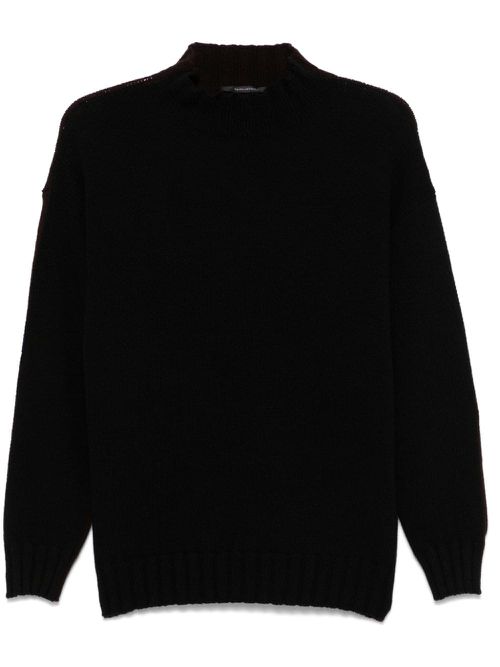 Two-tone sweater - Black
