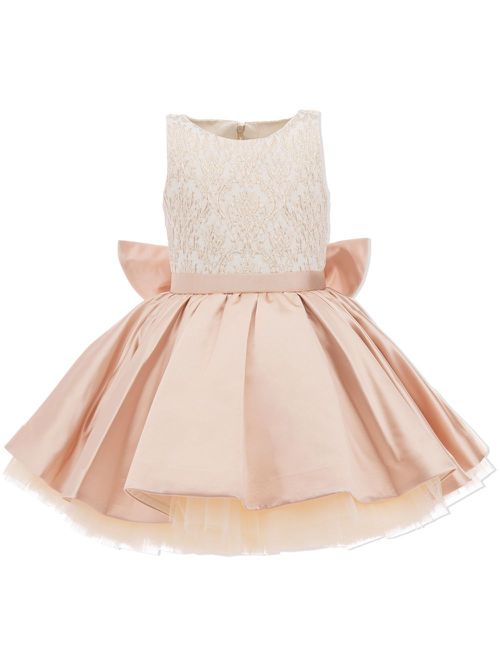 Elwood satin bow dress - Pink