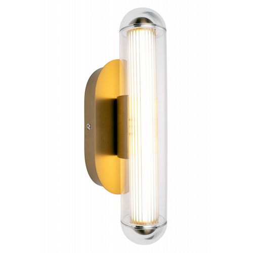 Aged Brass LED Wall Sconce from the Nautilus Collection