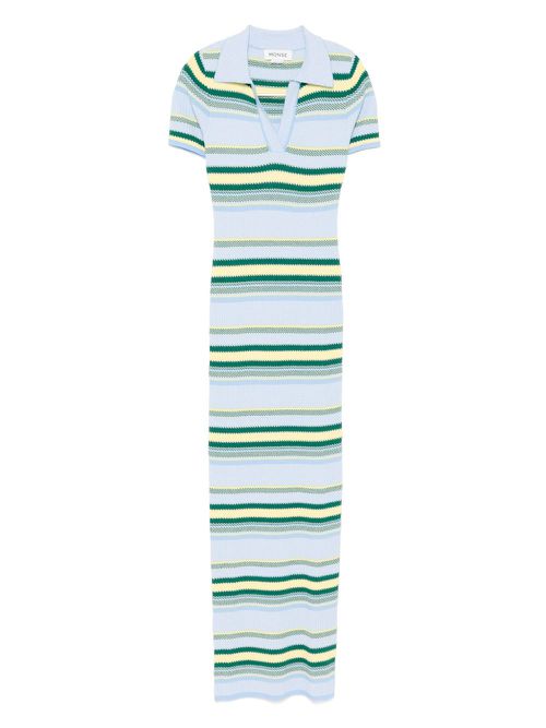 Monse striped jacquard maxi dress - Blue
