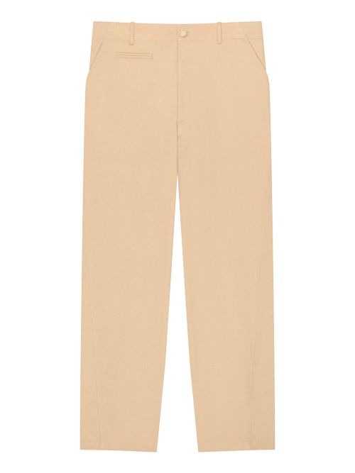 Fitted Chino Trousers In Cotton