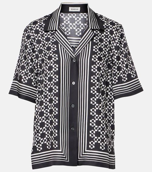 Koda printed bowling shirt