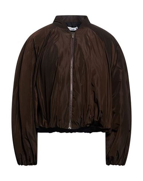 Woman Puffer Dark brown Size S Polyester
