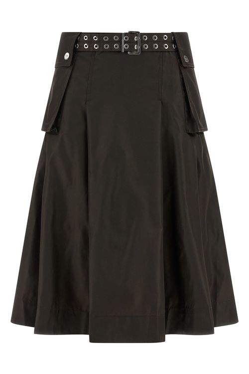 'Duchesse Nylon Pleated' Skirt