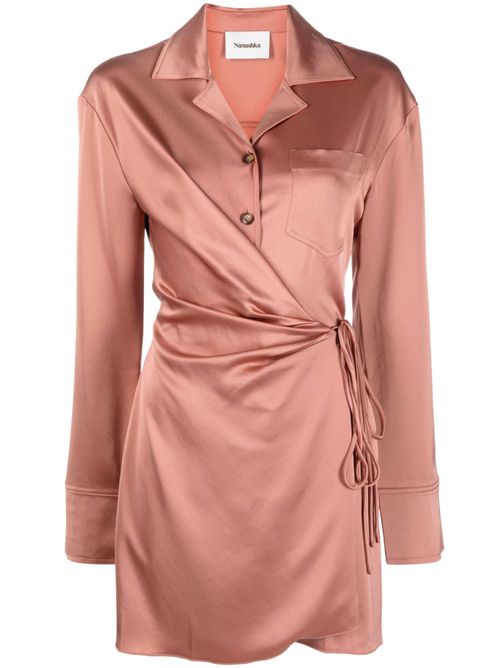 Xaviera slip satin mini dress - Pink