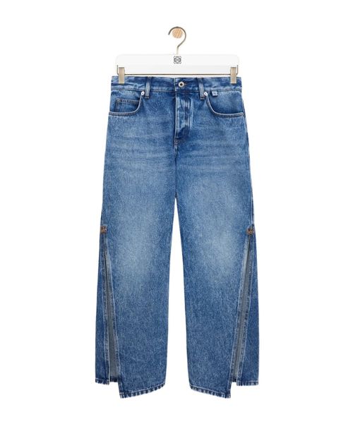 Flared Leg Denim Trousers