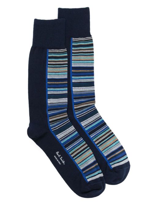 Paul Smith half signature socks - Blue
