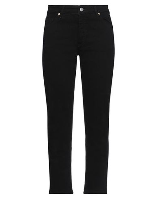 Woman Jeans Black Size 24 Cotton, Polyester, Elastane