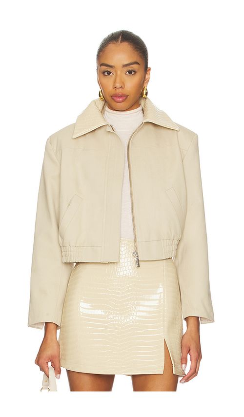 SELMACILEK Latte Jacket in Stone. M also in L