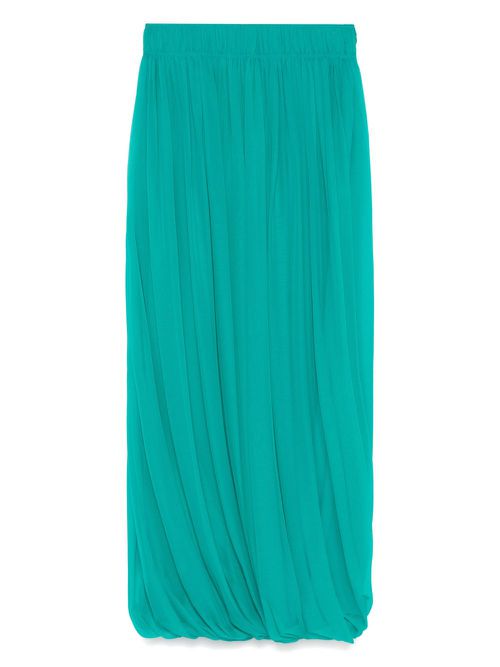 Alberta Ferretti silk maxi skirt - Green