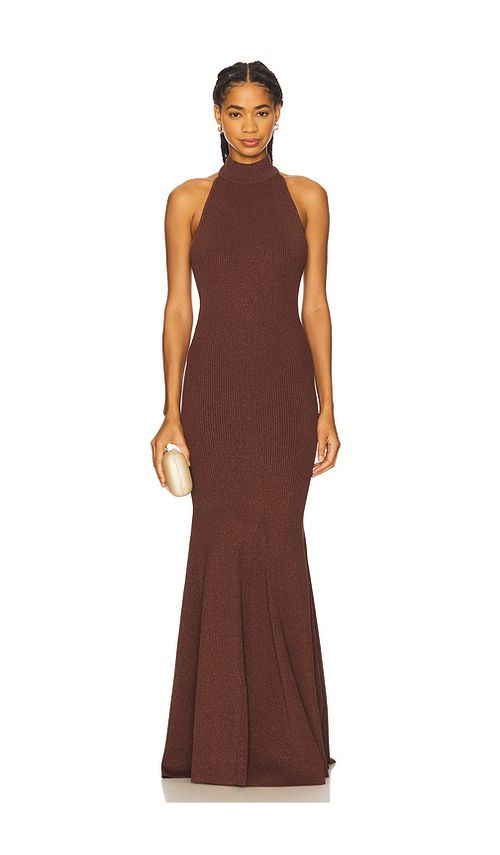 Retrofete Kimbra Knit Dress in Brown.  XS. Also in L, M