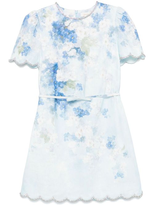 Crush mini dress - Blue