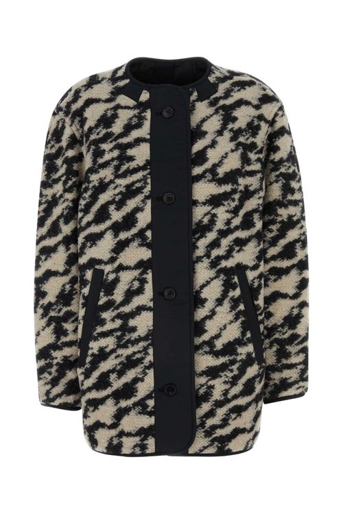 BlackWhite Embroidered Reversible Jacket