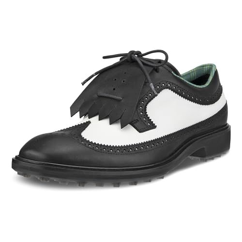 ECCO Men's Classic Hybrid Wing Tip Water Resistant Golf Shoe
