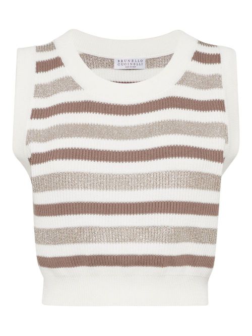 Brunello Cucinelli cotton vest - White