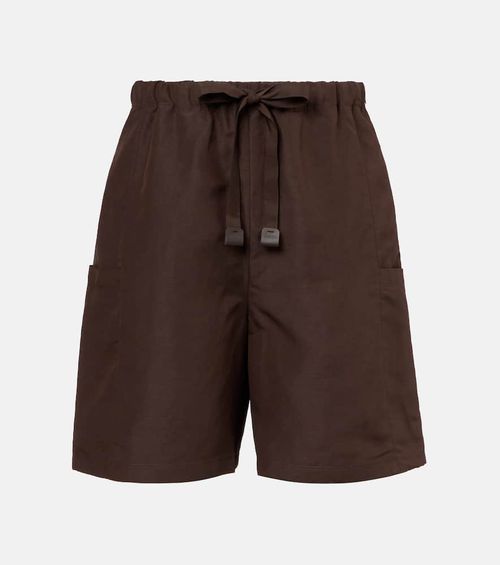 Quebec linen and silk shorts