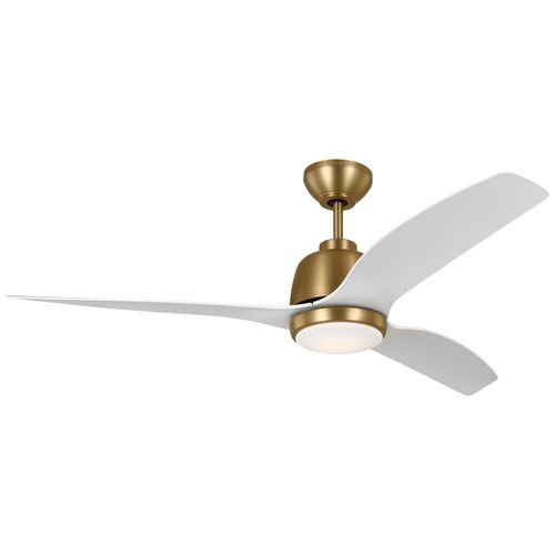 Satin Brass 54"Ceiling Fan from the Avila Collection