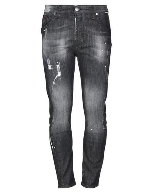 Patriòt Man Jeans Black Size 34 Cotton, Elastane