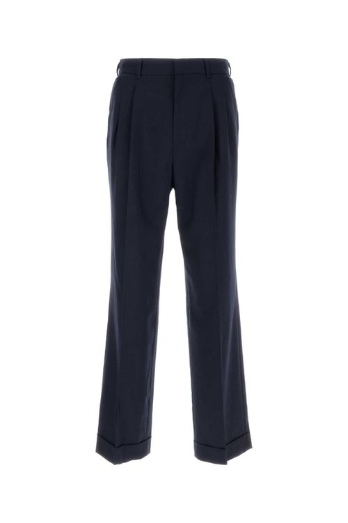 Pleat Trousers — Navy