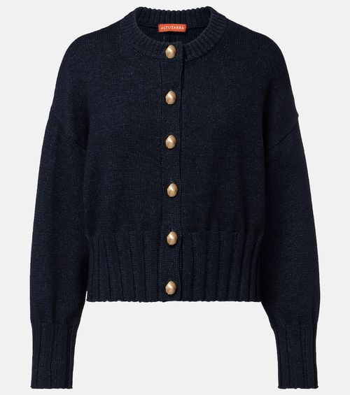 Liam cotton and silk-blend cardigan