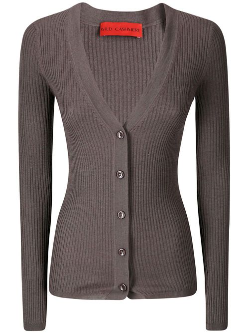 V-neck cardigan - Grey