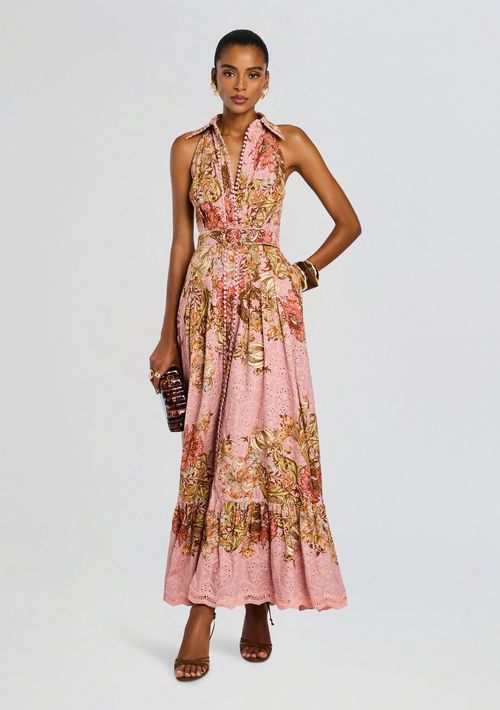 Long Shirt Dress With Buckle Belt