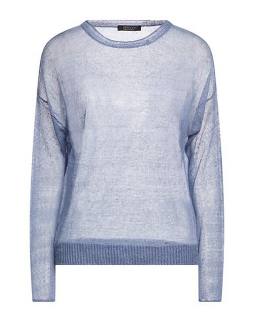 Woman Sweater Slate blue Size 2 Linen