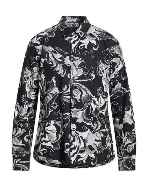 Man Shirt Black Size 38 Cotton