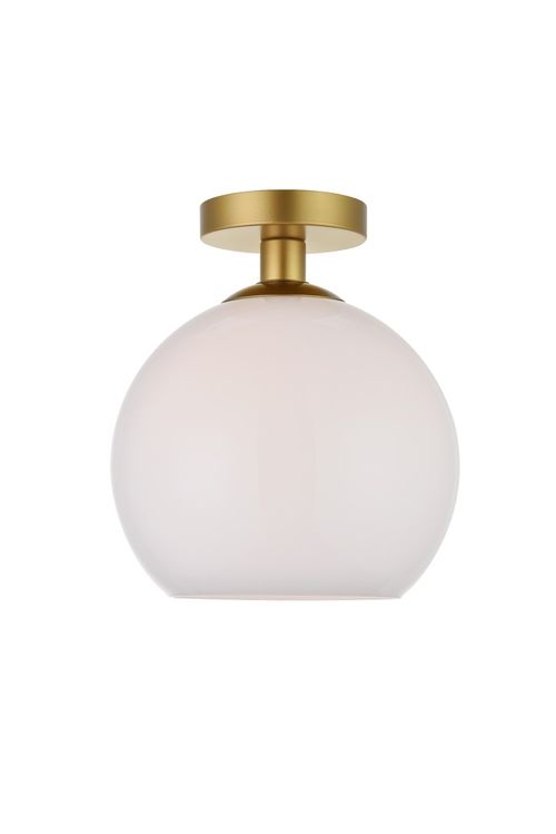 Brass One Light Flush Mount from the BAXTER Collection