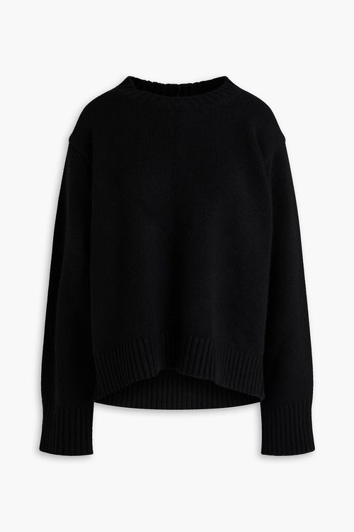 Cashmere-blend sweater - Black - FR 42