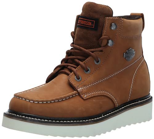 Harley-Davidson Men's Beau 7.5 Inch Wedge Boot Motorcycle