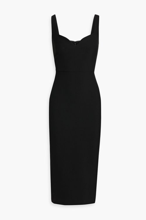 Lele crepe midi dress - Black - US 0