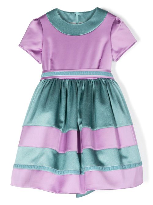 Colour-block dress - Purple