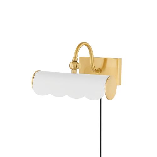 Aged Brass One Light Picture Light from the Fifi Collection