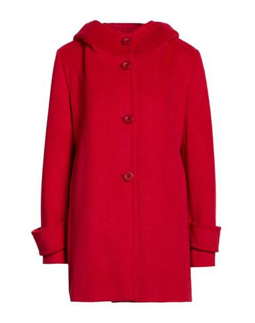 Woman Coat Red Size 10 Polyester