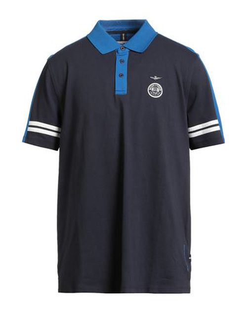 Man Polo shirt Midnight blue Size XXL Cotton, Elastane