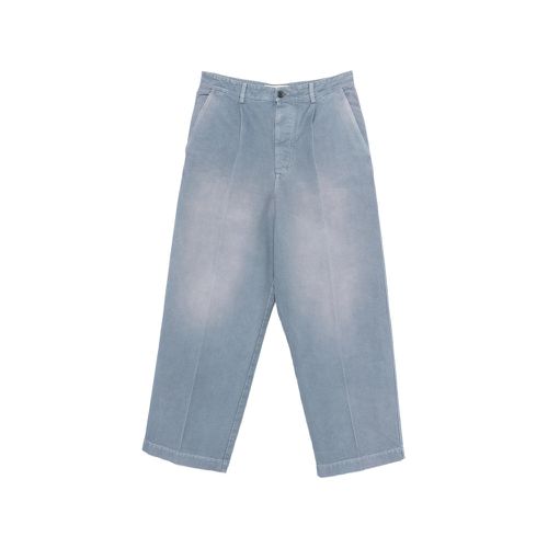 Pleated Button-fastening Trousers