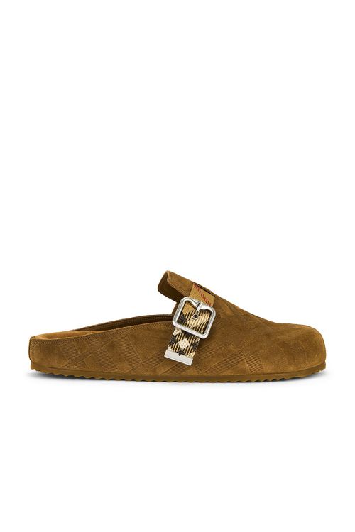 Burberry Urchin Slide in Jute - Brown.  44 also in