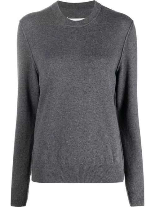 Crew-neck long-sleeve jumper