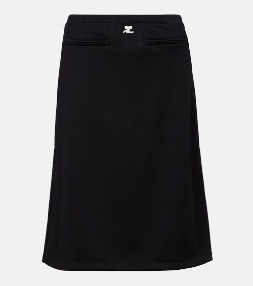 Courrèges Interlock Tracksuit midi skirt