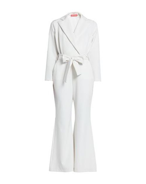 Woman Jumpsuit Off white Size 8 Polyester, Elastic fibres