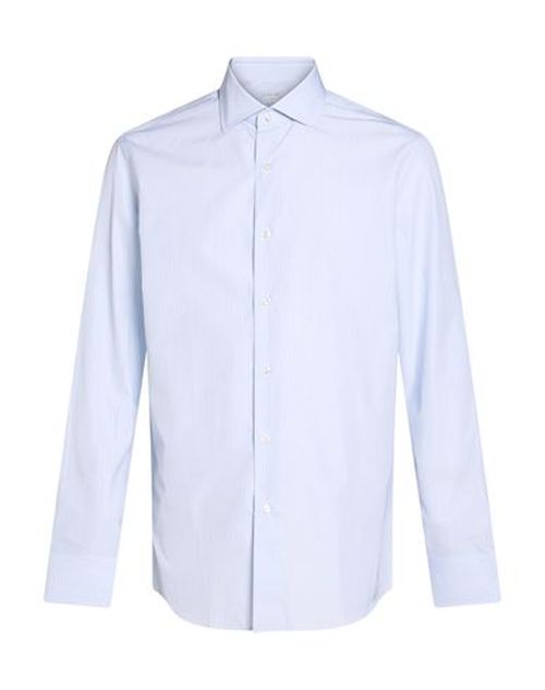 Man Shirt Sky blue Size 15 Cotton