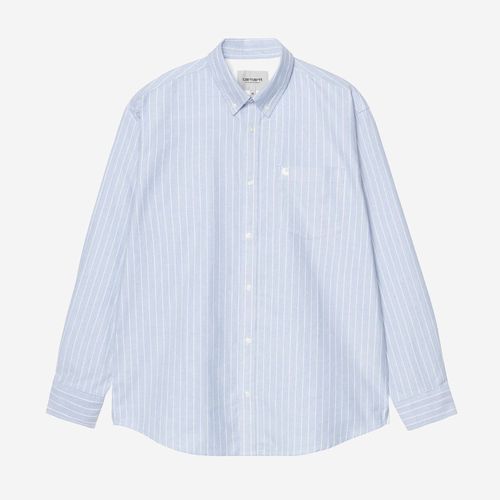 Carhartt WIP | Long Sleeve Cassel Shirt - Cassel Stripe, Bleach / White - unisex