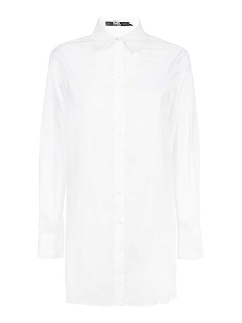 Pleated back tunic shirt